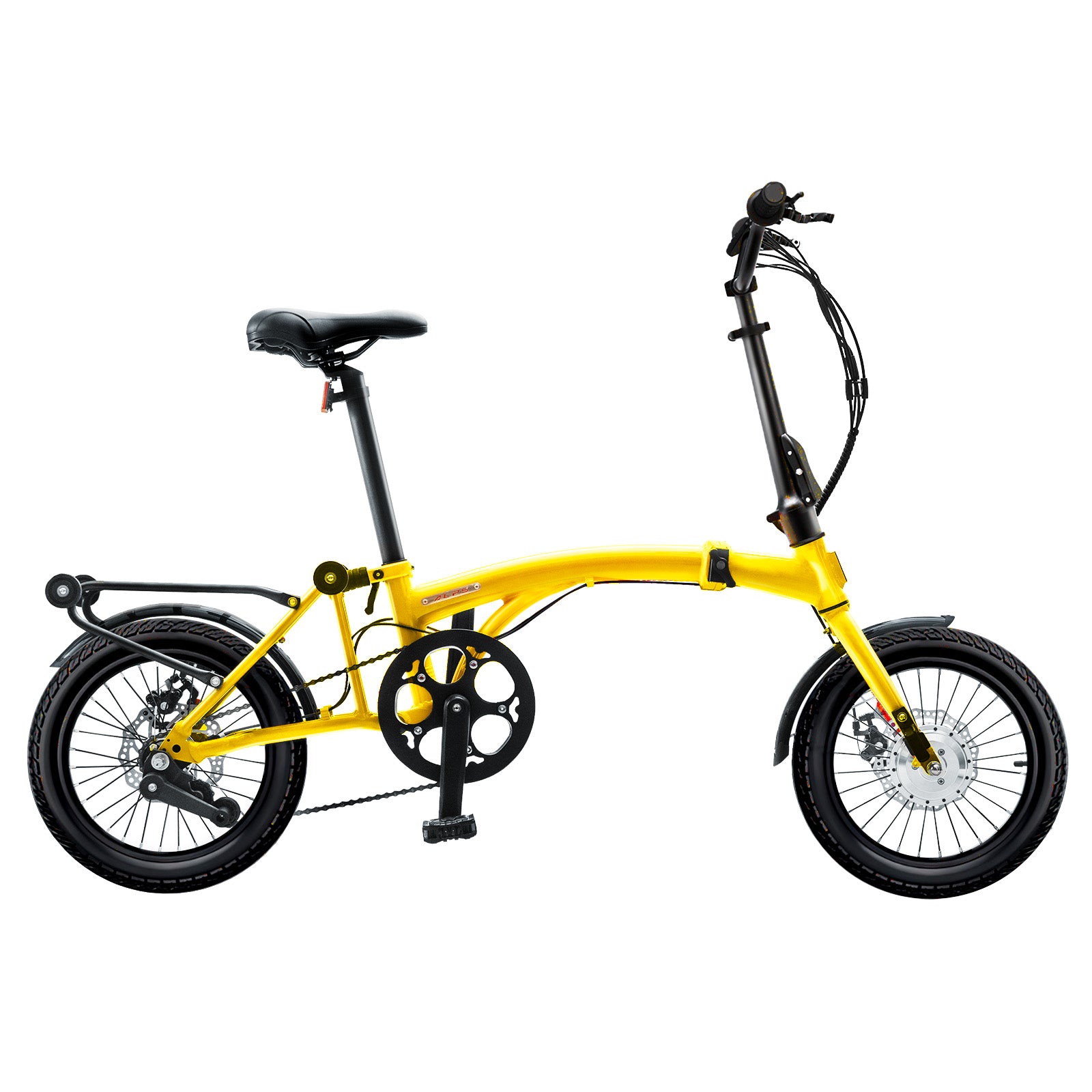 Folding hot sale bike yellow