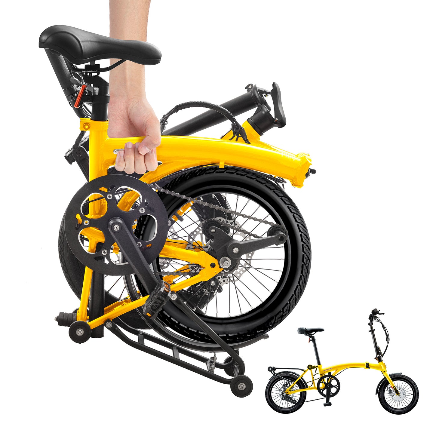 IGOGOMI ALPS E-Bike3 folding 3-Speed  (Yellow)