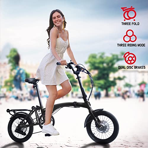 IGOGOMI Alps E-Bike  3 folding 3-Speed(Black)open box