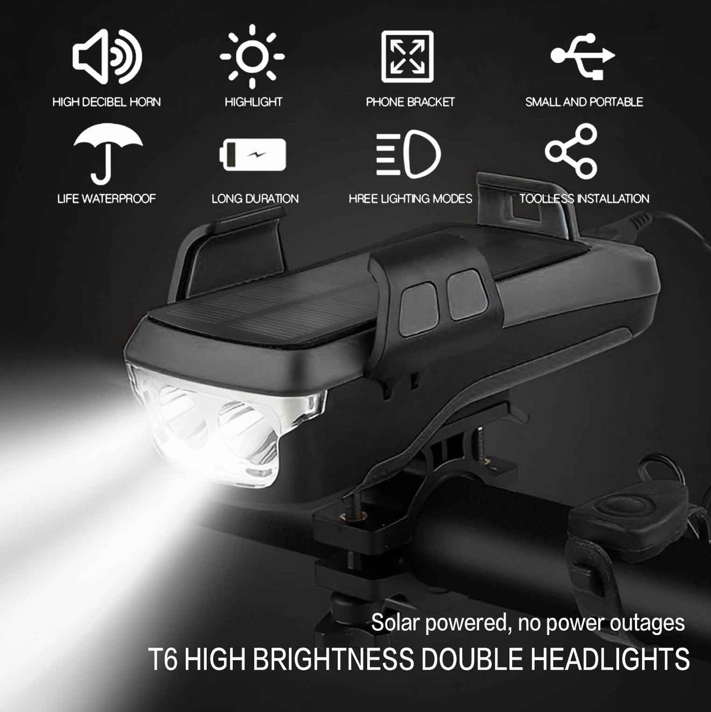 IGOGOMI  Solar Car Light Phone Holder