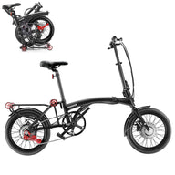 IGOGOMI Alps 3 folding 5-Speed Electric Bicycles( black) open box