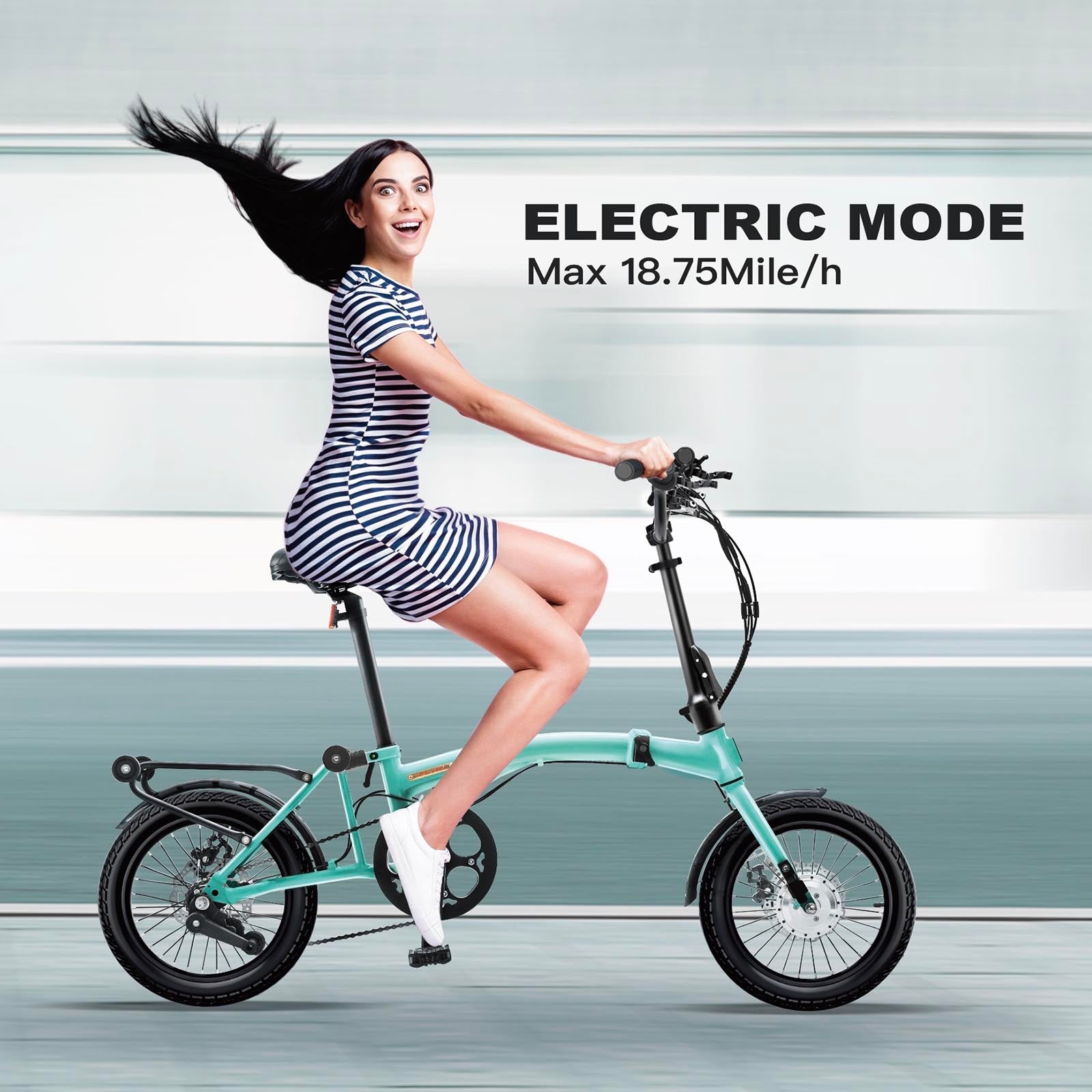 IGOGOMI ALPS  E-Bike 3 folding 3-Speed  (ice blue)