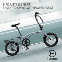 IGOGOMI Alps 3 folding 7-Speed Electric Bicycles(Silver)