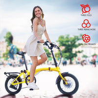IGOGOMI Alps 3 folding 7-Speed Electric Bicycles (yellow)