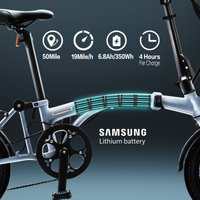 IGOGOMI Alps 3 folding 7-Speed Electric Bicycles(Silver)
