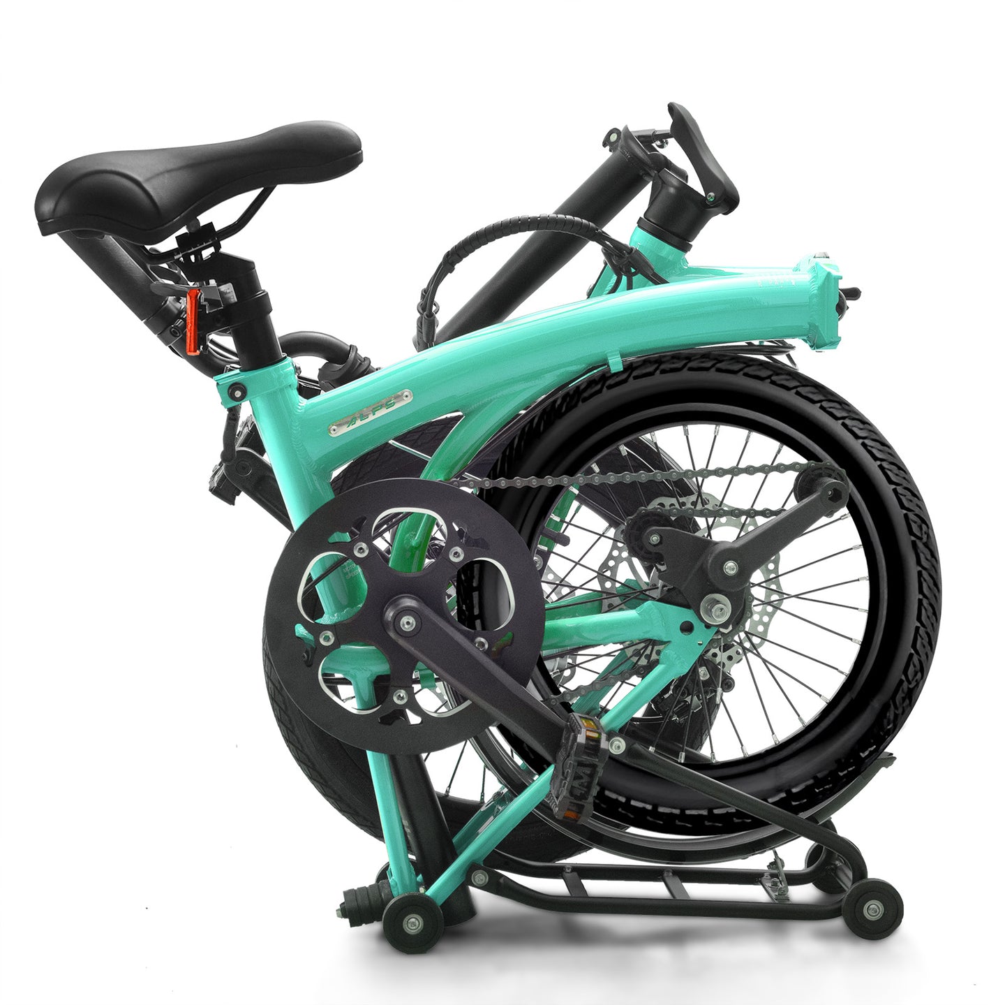IGOGOMI ALPS 3 folding 7-Speed Electric Bicycles (ice blue)
