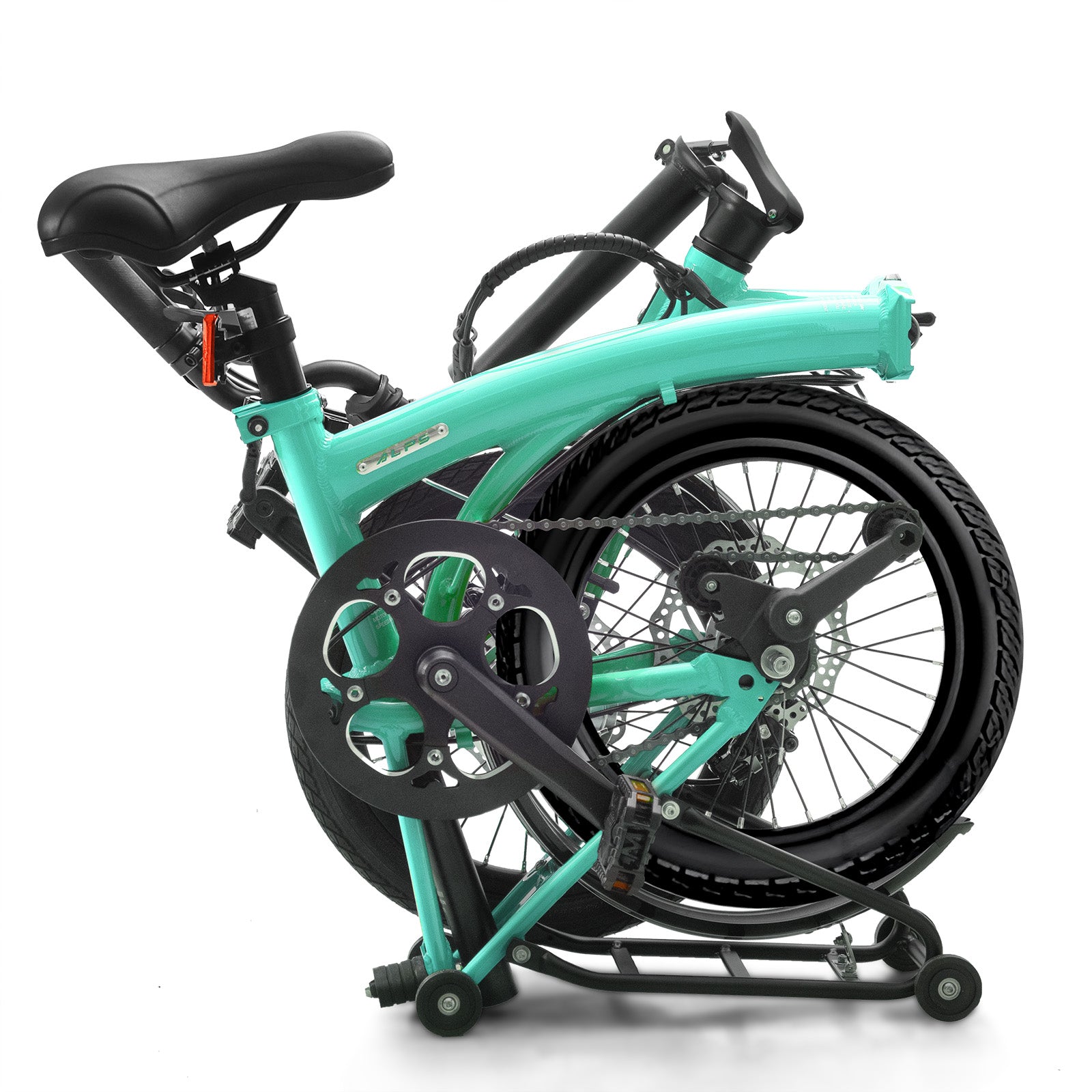 IGOGOMI ALPS 3 folding 7-Speed Electric Bicycles (ice blue)