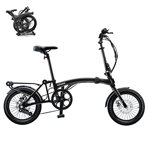 IGOGOMI Alps 3 folding 3-Speed Electric Bicycles( black) open box