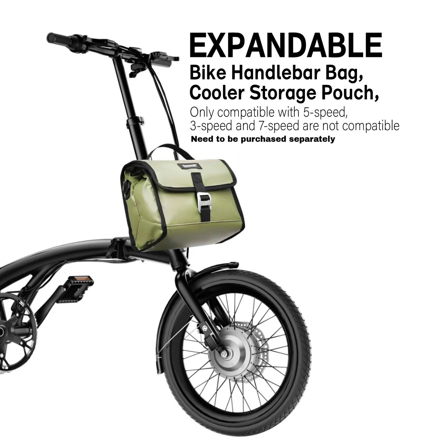 IGOGOMI ALPS 2.0 E-Bike  / 3 folding 5-Speed (Black)