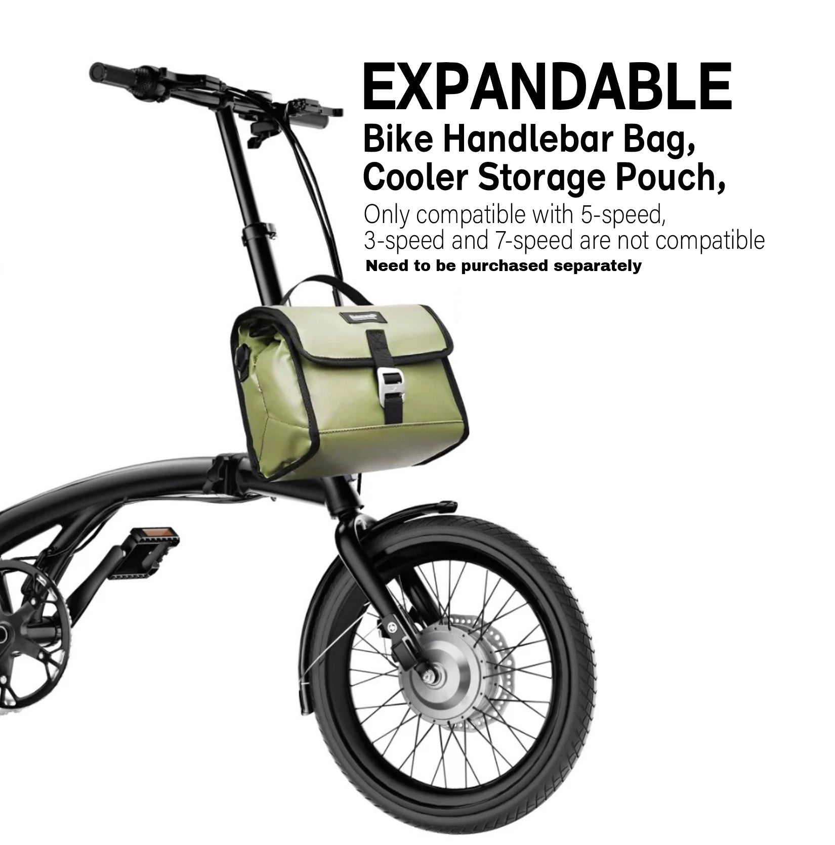 IGOGOMI ALPS 2.0 E-Bike  / 3 folding 5-Speed (Black)