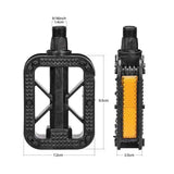 Bicycle Pedal, Durable, Lightweight, Double-Sided Steps, Portable, Includes Reflective Reflector, Bicycle Parts, Road Bike, Cross Bike, Cycling Parts, Bike, Left and Right Set