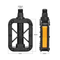 Bicycle Pedal, Durable, Lightweight, Double-Sided Steps, Portable, Includes Reflective Reflector, Bicycle Parts, Road Bike, Cross Bike, Cycling Parts, Bike, Left and Right Set