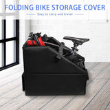 IGOGOMI  Bike Travel Bag Black Easy to Use Folding Bike Bag for Travel Transport without cover