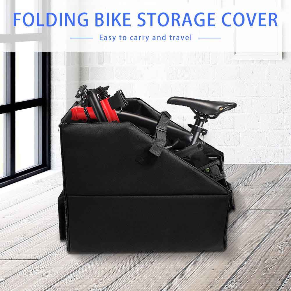 IGOGOMI  Bike Travel Bag Black Easy to Use Folding Bike Bag for Travel Transport without cover