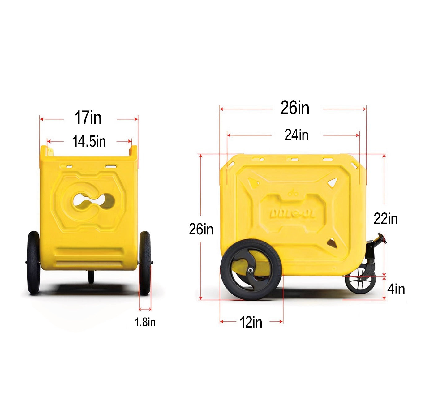 iGOGOMi DDLCOL Multi-function electric bicycle trailer