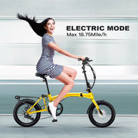 IGOGOMI Alps 3 folding 7-Speed Electric Bicycles (yellow)