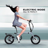 IGOGOMI Alps 3 folding 7-Speed Electric Bicycles(Silver)