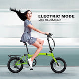IGOGOMI ALPS  3 folding 3-Speed Electric Bicycles (green)   open box